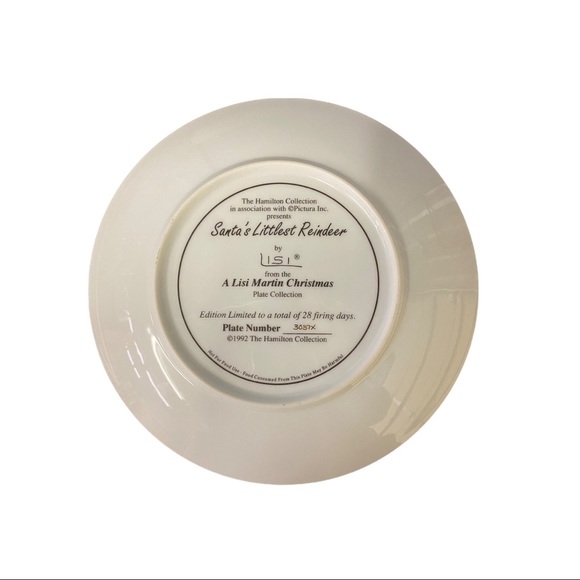 LISI MARTIN Christmas Plate - Santa’s Littlest Reindeer - Picture 2 of 2